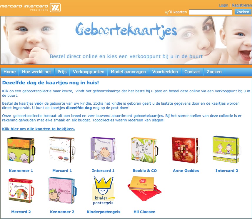 mercard-geboortekaartjes